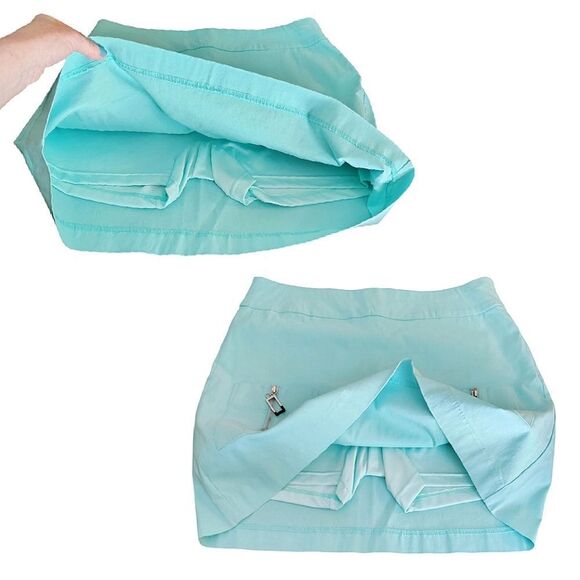 Jamie Sadock Mint Green Mini Athletic Golf Skirt Skort with Pockets Size 10 - Picture 6 of 15